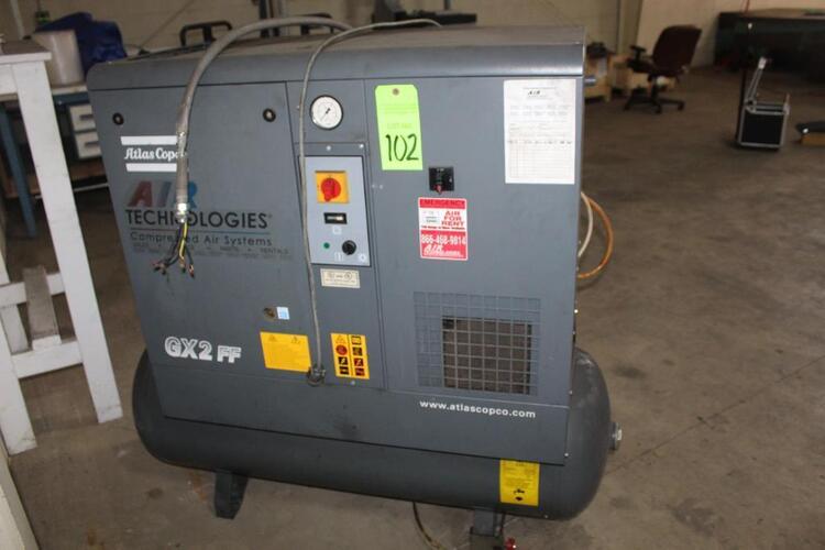 2007 ATLAS COPCO GX2 FF Compressed Air System | Levy Recovery Group